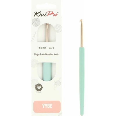 KnitPro VYBE Rose Gold hliníkový háčik 4mm