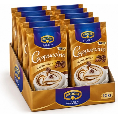 Krüger Cappuccino čokoláda a moka 12 x 0,5 kg