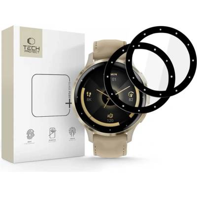 Tech-Protect Glass Flex+ 2 броя закалени протектори за Garmin Venu 3S черен