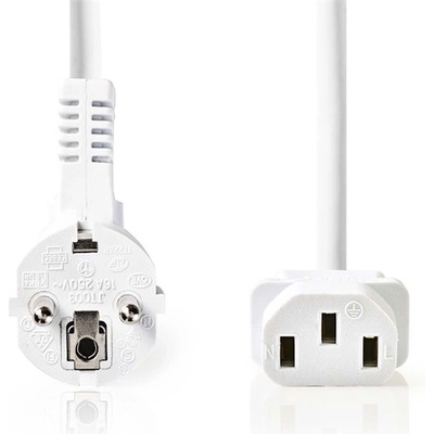 Nedis Захранващ кабел Nedis CEGL10000WT20 IEC-320-C13, 3 x 0, 75 mm, дължина 2 m, бял (CEGL10000WT20)