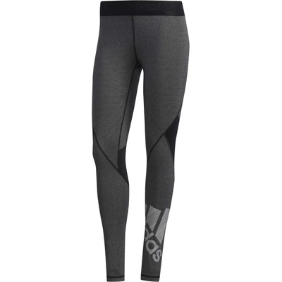 Dámske legíny Adidas Alphaskin Long Heathered Badge Grey