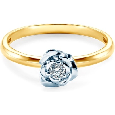 SAVICKI Годежен пръстен Savicki: двуцветно злато, диамант