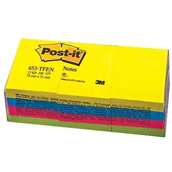 ЛИСТЧЕТА САМОЗАЛЕПВАЩИ 3М post-it 38/51 653tfen