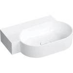 Omnires Lavoar suspendat Omnires Ovo M+ finisaj alb lucios 55.5 cm stanga (OVO555UWLBP)