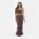 I Saw It First Къса блуза I Saw It First Poplin Ruched Tie Crop Top - Chocolate