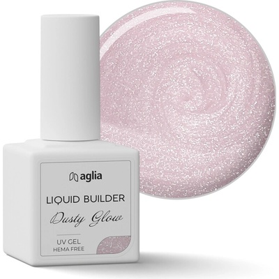 Aglia Liquid Builder Dusty Glow stavební Uv gel v lahvičce 15 ml