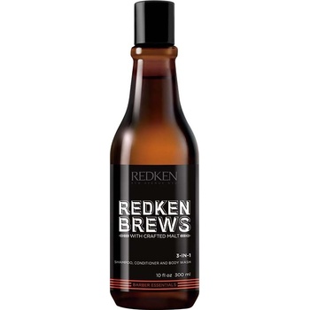 Redken Brews Шампоан за коса 3 в 1, 300 ml