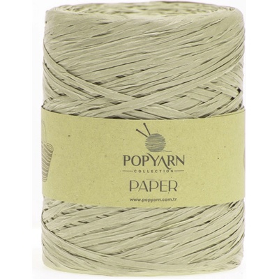 POPYARN Papírová příze Paper B517 - zelená, 250g 360m