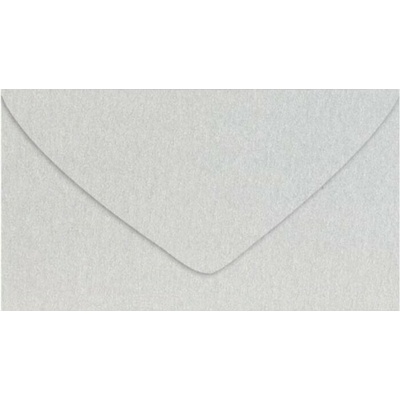 UNIPAP dopisní obálka metallic 120g DL 110x220mm - stříbrná 5550387 593703