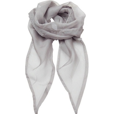 Premier Workwear dámský šifonový šátek PR740 Silver -ca. Pantone 428