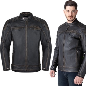 W-Tec Кожено мото яке W-TEC Mungelli EVO винтидж черен-кафяв 6XL (30836-6XL)