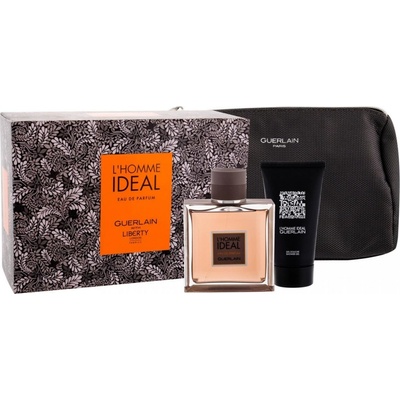 Guerlain L´Homme Ideal EDP 100 ml + sprchový gél 75 ml + kozmetická taška darčeková sada