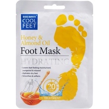 Escenti Cool Feet Med & Mandľový olej hydratujúce maska na nohy 1 pár