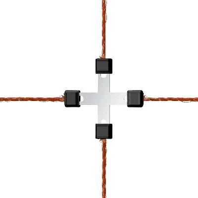 Spojka Litzclip® pro lanko 3mm křížová pozink, 5ks/bal
