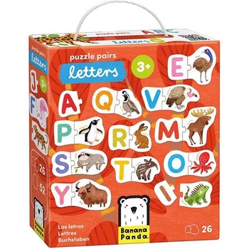 BANANA PANDA Детски пъзел Banana Panda 26 в 1 - Английска азбука (49444)