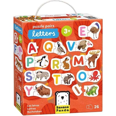 BANANA PANDA Детски пъзел Banana Panda 26 в 1 - Английска азбука (49444)