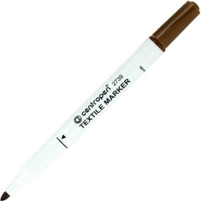 Centropen 2739 popisovač na textil hnedý