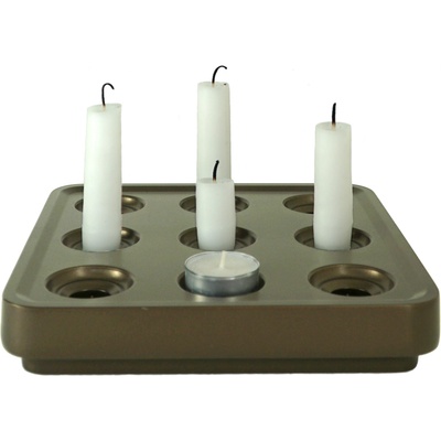 Born in Sweden Свещник Stumpastaken кафяв алуминий S (7340170-9)