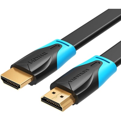 Vention Плосък HDMI кабел Vention VAA-B02-L075, 0.75m, черен (VAA-B02-L075)