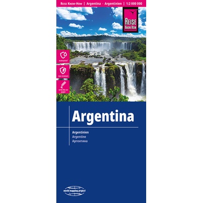 mapa Argentina 1:2 mil. voděodolná