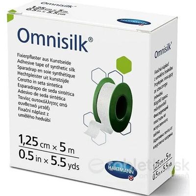 Omnisilk hypoalergénna náplasť hodvábna 1, 25 cm x 5m
