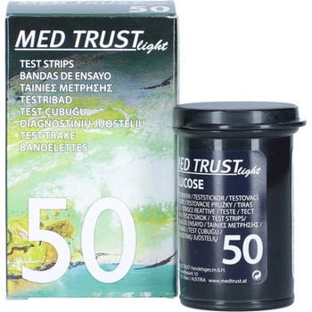 MedtrustL Light testovacie prúžky 50 ks