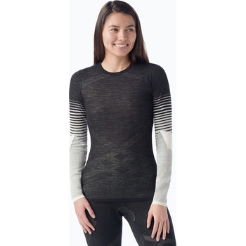 Image 1 of Smartwool Дамска термо блуза с дълъг ръкав Longsleeve Smartwool Intraknit Thermal Merino Baselayer Pattern Crew black