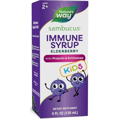 Nature's Way Sambucus Imunne Syrup за деца, 120 ml, Nature’s Way (6973)