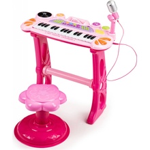 MULTISTORE Klavírní varhany s mikrofonem mp3 růžové