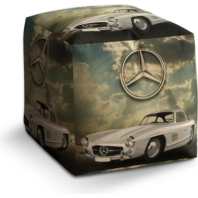 Sablio Taburet Cube Mercedes-Benz 300 SL Na ceste: 40x40x40 cm
