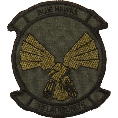 Nášivka textilná 101 Inc Hawks - olivová