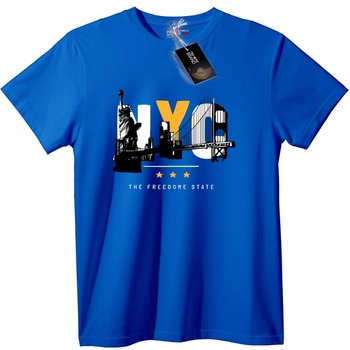 NOONEBRAND Тениска NYC Свобода Щат - 2XL, Black