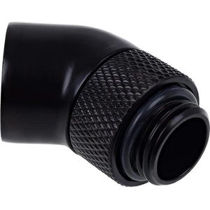 Alphacool Фитинг Ъглов адаптер Alphacool Eiszapfen, 45°, G1/4 външна към G1/4 вътрешна резба Black (AC-1011175)