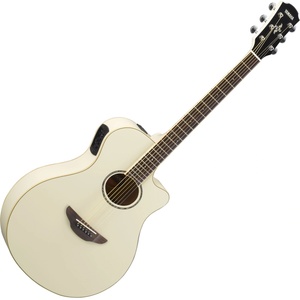 Yamaha APX600 Vintage White Електро-акустична китара Джъмбо