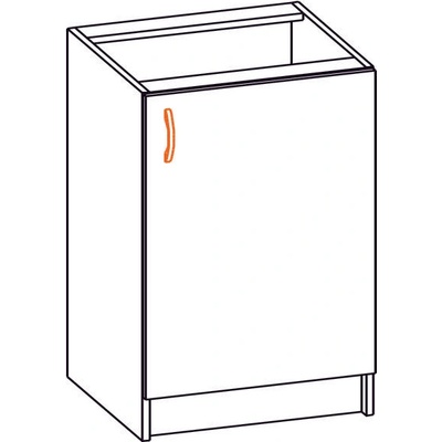 Bogdan Furniture Europe Долен шкаф Alina 50Н-E20, с една врата/елша