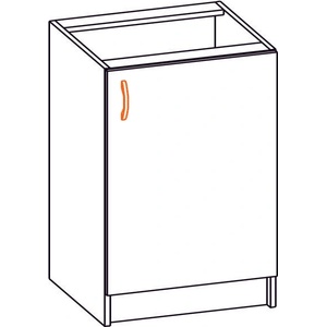 Bogdan Furniture Europe Долен шкаф Alina 50Н-E20, с една врата/елша