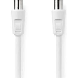 Nedis CSGL40000WT15 коаксиален кабел, IEC (коаксиален) щепсел IEC (коаксиална) втулка Никелиран 90 dB 75 Ohm Двоен нюанс. 150m (CSGL40000WT15)