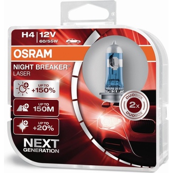 Osram Night Breaker Laser 64193NL-HCB H4 P43t 12V 60/55W