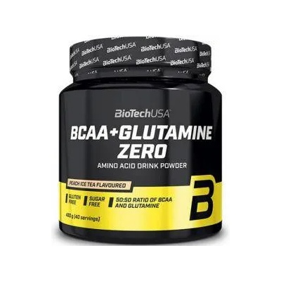BioTechUSA Аминокиселини BCAA + Glutamine Zero - Лимон, 480 грама, 3073