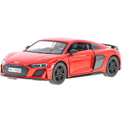 Kinsmart Audi R8 coupe kov13cm na zpětný chod Barva: Červená 1:36