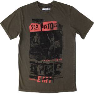 Sex Pistols Photo Collage (Stone Wash) Green M Риза (SPSTNW58MGR02)