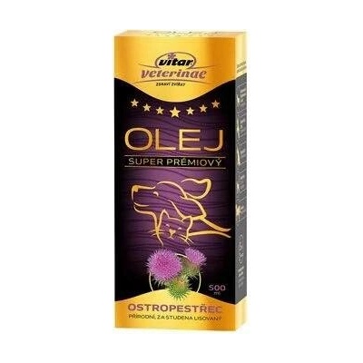 Vitar Veterinae Ostropestřec olej 500 ml 5x