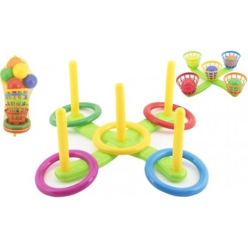 Teddies Házecí hra kříž s košíky