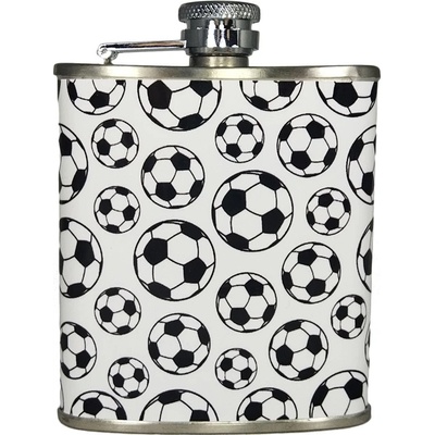 Ploskačka nerezová Futbal 180 ml