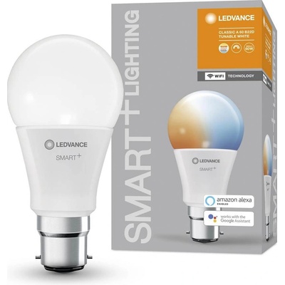 Ledvance Chytrá LED žárovka SMART+ WIFI, B22d, A60, 9W, 806lm, 2700-6500K, teplá-studená bílá SMART+ WIFI