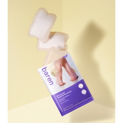 Baren Noční náplasti na paty s bambuckým máslem Shea Butter Sleeping Heel Patch 10 ks
