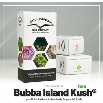Dutch Passion Bubba Island Kush semena neobsahují THC 3 ks