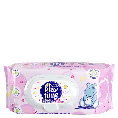 Baby Crema Мокри кърпички Baby Crema - Лилави, 72 броя (2011 Violet)