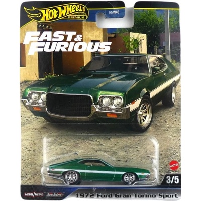 Mattel Hot Wheels Premium Fast & Furious 1972 Ford Gran Torino Sport