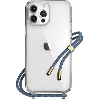 SwitchEasy Play Lanyard Ocean Case - хибриден удароустойчив кейс с връзка за носене за iPhone 13 Pro Max (прозрачен)